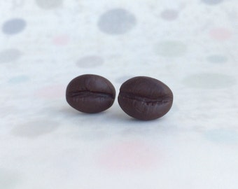 Coffee bean earrings
