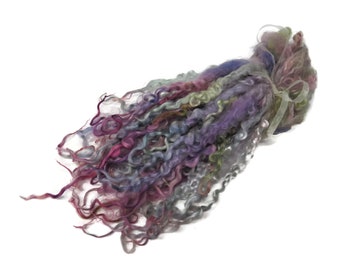 1oz Premium Hand picked Teeswater wool locks, 12"-14", Extreme locks for tailspinning and felting (AF-74)