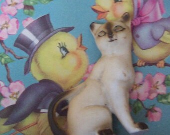 little siamese kitty figurine