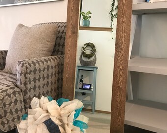 Farmhouse Chic Wall/Floor Mirror