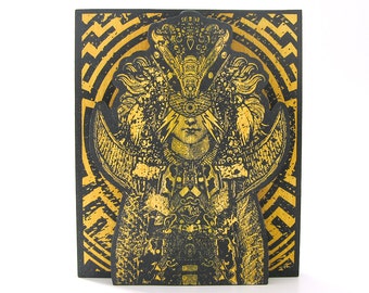 Screenprinted Shrine Yellow