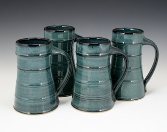 16 oz Stoneware Pottery Beer Mug Beer Tankard Beer Stein ! Great gift for craft beer lovers or Father's Day !