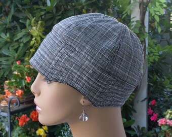 Womens Chemo Hat Cancer Cap Hair Loss Hat Cotton Reversible Made in the USA MEDIUM
