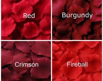 Red Silk Rose Petals, 300 petals