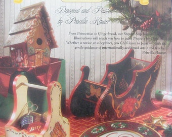 Priscilla Paints Christmas Tole Painting Book