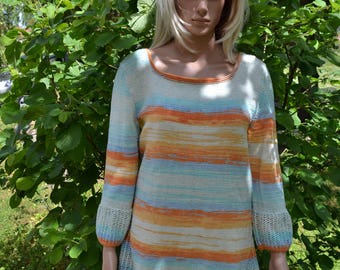 hand knitted cotton tuniqu