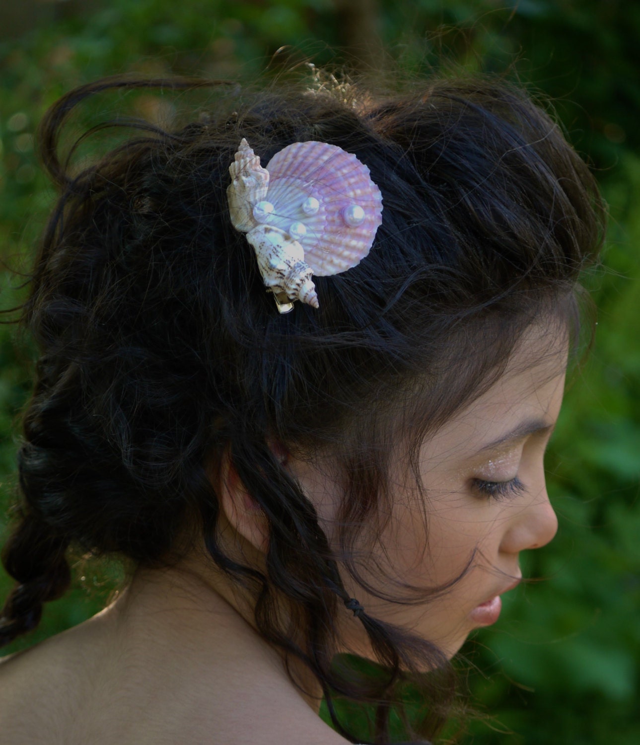 Seashell hair clip mermaid hair clip seashell hair