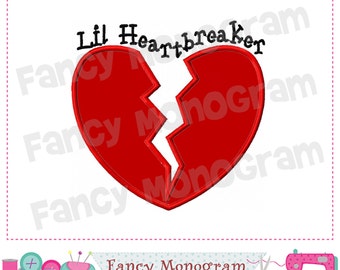 Valentine applique,Valentine's day,Valentine design,Lil Heart breaker.