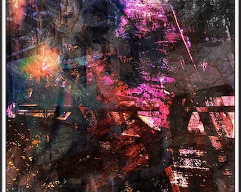 Magnetic epigrams - pigment draw (HDR) - 30 limited series