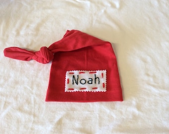 Personalized baby hat-newborn name hat-Baby beanie .- Baby Knot Hat Name *Read Description * FREE SHIPPING