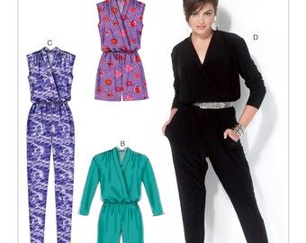 Sewing Pattern for Misses' Blouson-Bodice Romper and Jumpsuit, McCall's Pattern 7099, Womens Romper, Jumpsuit
