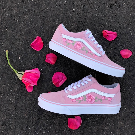 rosa vans mit rose rosa vans mit rose