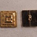 Set of 6 JHB Intl Gold Square Metal Buttons 11/16 X 11/16” or 18 X 18 mm lyk0014