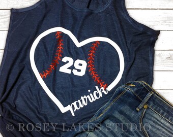 Custom Baseball Mom Tank Top, Flowy Tank Top, Sports Mom, Baseball Mom, Baseball, Boy, Boys, Mother, Mama, Sports, Baseball Tank, Mom Tanks