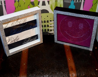 Finished frame with Rhinestones