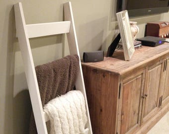 Blanket Ladder, Blanket Ladder Rack, Ladder, Wooden Ladder, Livingroom Furniture, Modern Home Decor, Dorm Room Blanket Ladder, Dorm Decor