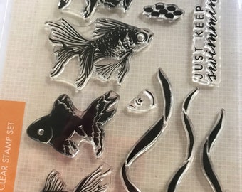 Hero Arts Color Layering Clear Stamps - CL945 Goldfish - Planner stamps/Scrapbooking stamps
