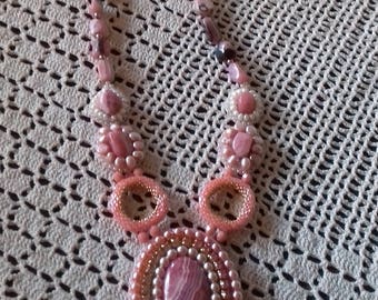 Rhodochrosite necklace