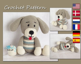 Amigurumi Crochet Pattern, Puppy, Dog, Amigurumi Crochet Animal Pattern, CP-124