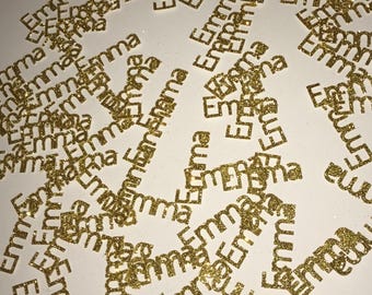 Personalized-Name-Custom-Confetti-glitter confetti-birthday party confetti- bridal showers- baby showers-graduation- party decorations