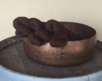 100% Alpaca Yarn, Sport Weight, 180 Yards/Skein, Dark Brown JAVA