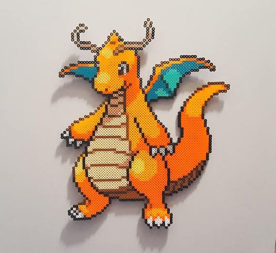 beads pikachu hama a Pokemon pixel Perler art Dragonite pokemon beads hama art