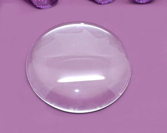 40mm clear dome glass cabochons
