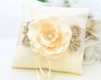Pearl And Rose Accessories Wedding Ring Pillow Lace Creative Cake Shape Wedding Ring Box, 5904