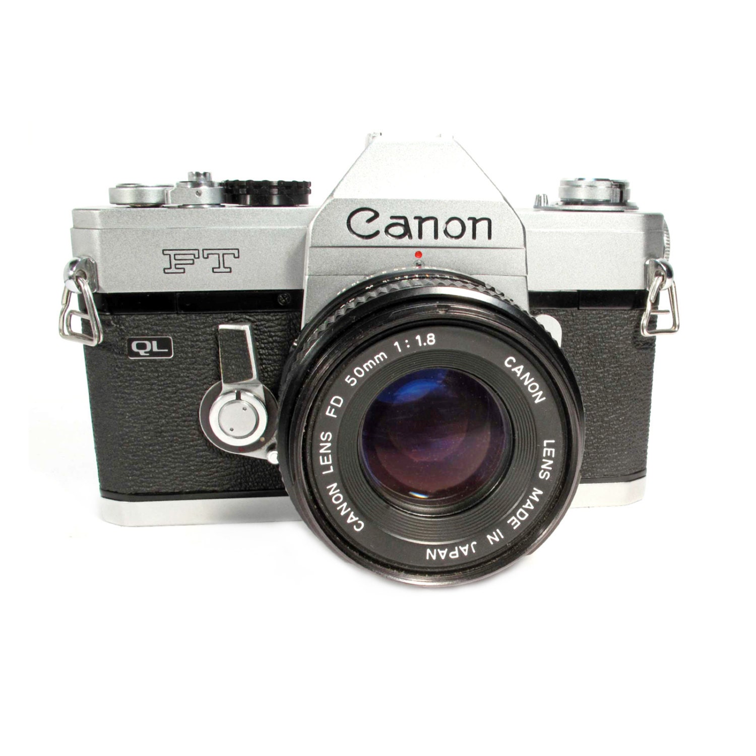 Canon FT QL SLR 35 mm camera. First canon with TTl 