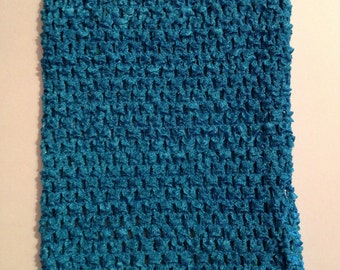 Aqua 8" Crochet Tube Top for Tutu Dresses