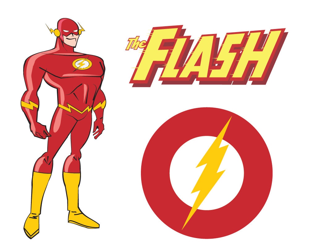 Superheroes SVG, Flash svg, Superhero logo clipart, SVG DXF png Vector ...