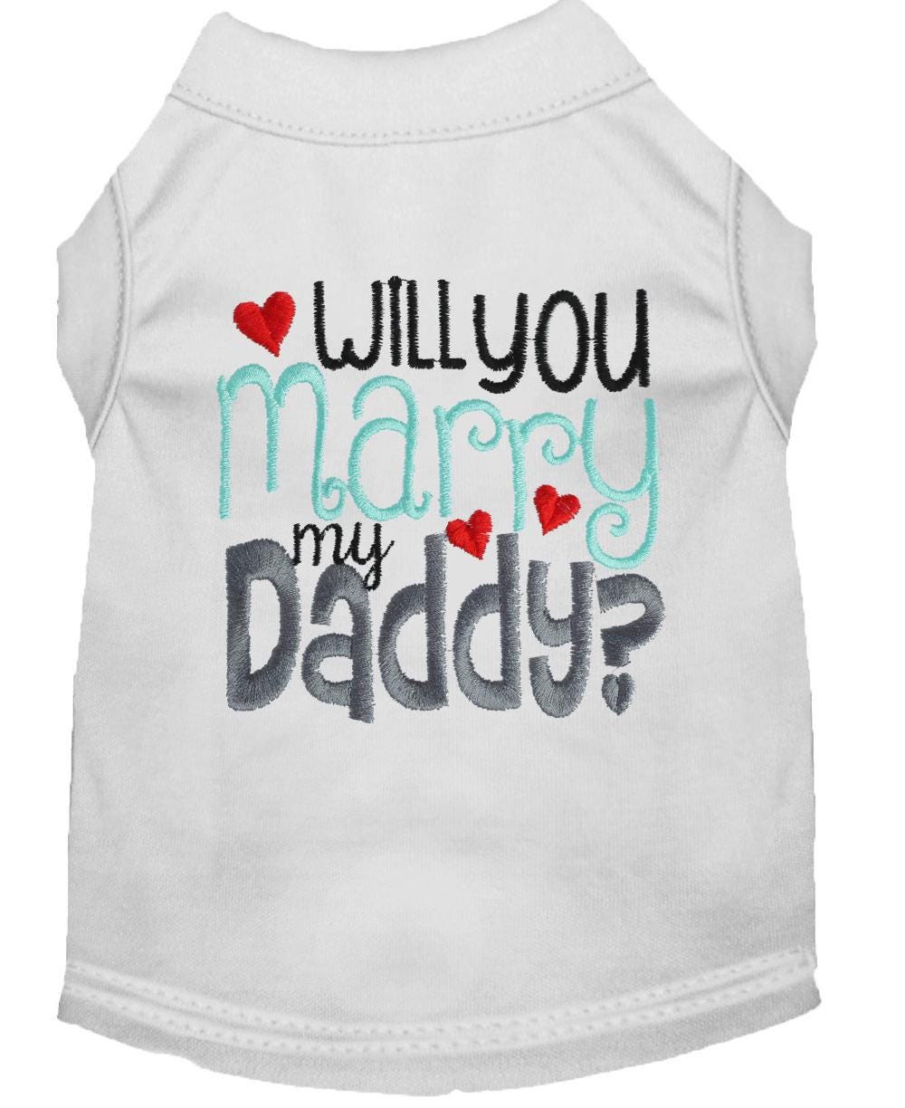 Will You Marry My Daddy Dog Shirt Marriage Proposal Idea for