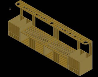 Blueprints set for making - Workbench Leather Tool Rack and Bin with Drawer