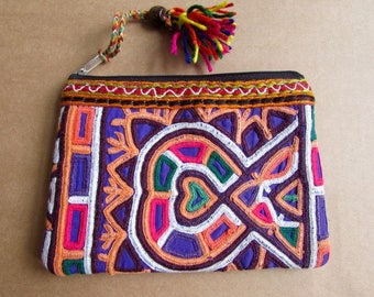 Banjara Wallet, Coin Purse, Handmade, Vintage Boho Purse Tribal Clutch Bag. Free UK Shipping B16