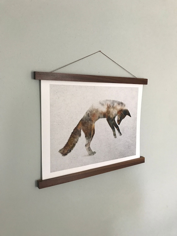 Poster Hanger Print Wall Hanging Picture Frame Wood Wall