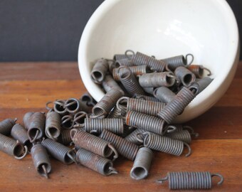 Rusty Metal Springs, Assemblage, Vintage Metal Springs, Mixed Media, Altered Art