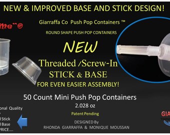 Mini Push Pop Containers by Giarraffa Co.