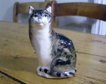 Babbacombe Pottery Tortoiseshell Cat Figurine