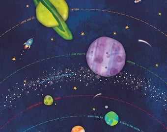 Solar System 12x16 PRINT