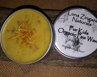 Organic Paw Wax... Cracked Paw Pads, dog paw balm, cat paw balm, hotspot balm, pet paw balm, winter paw balm, cracked pads, winter paw care