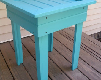 Robin Egg Blue End Table