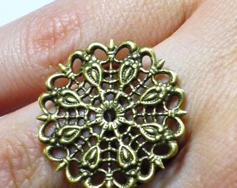 bronze 1 ring adjustable 17mm
