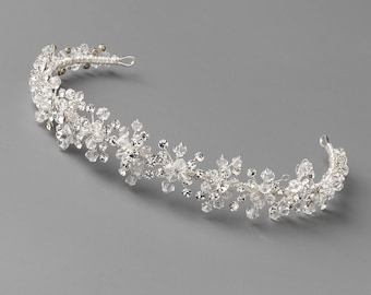Crystal Wedding Headband, Rhinestone Bridal Headband, Crystal Headband, Jeweled Headband, Bride Headband, Bridal Hair Accessory ~TI-3103