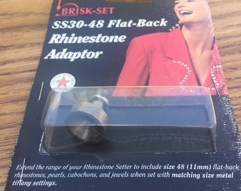 Metal Findings. NOS.Brisk-Set Adaptor. SS-30 to SS-48 Flat back Rhinestone Adaptor. Sold by Piece.