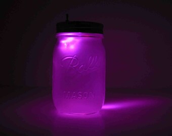 Lavender Mason Jar Night Light