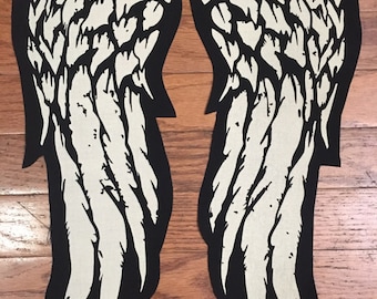 The Walking Dead / Daryl Dixon Inspired Set of 15" Long Angel Wings Patches