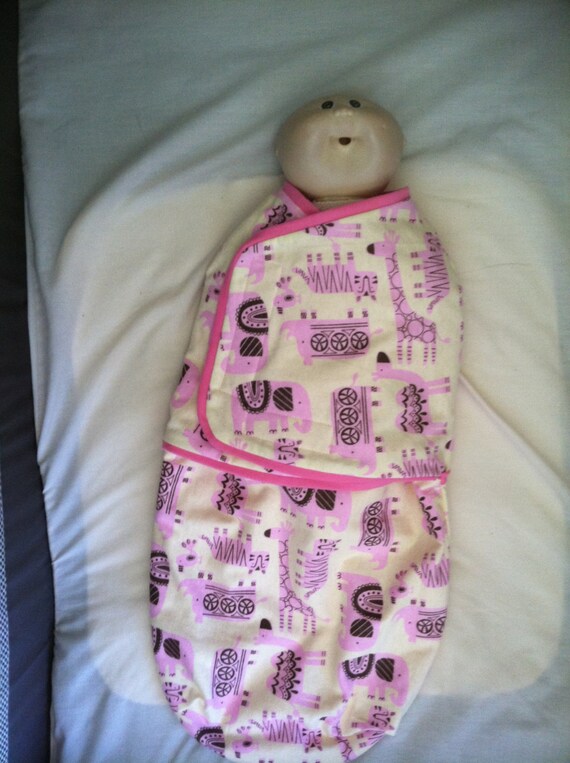 Items similar to Swaddle Sack Flannel Baby Swaddler Bunting