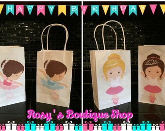 Princess birthday party favor bags Birthday goody bags