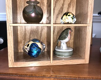 Small shadow box with dividers