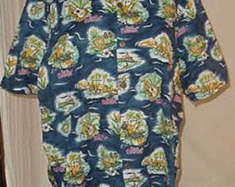 Vintage 90's Hawaiian Shirt Big Kahuna size L